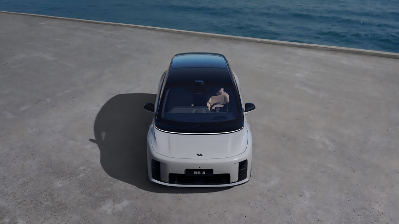 Primeiro SUV de seis lugares elétricos de seis lugares: cor de carro novo + novos assentos? Li Xiang i8 Top View Lançado
