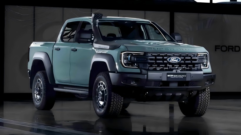 A capacidade de desempenho/reboque off-road aprimorada! Imagens oficiais do Ford Ranger Super Duty Lançado